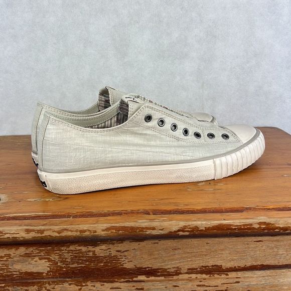 John Varvatos Gray Bootleg Vulcanized Sneakers - Picture 2 of 9